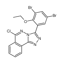 6-chloro-3-(3,5-dibromo-2-ethoxyphenyl)-[1,2,4]triazolo[3,4-a]phthalazine Structure