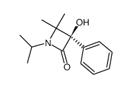 (+)-3-hydroxy-1-isopropyl-4,4-dimethyl-3-phenylazetidin-2-one结构式