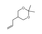 5-(2-propenyl)-2,2-dimethyl-1,3-dioxane Structure