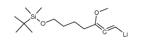 (7-((tert-butyldimethylsilyl)oxy)-3-methoxyhepta-1,2-dien-1-yl)lithium Structure