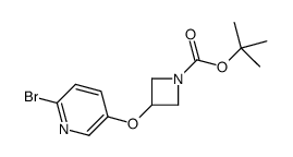 tert-Butyl 3-((6-bromopyridin-3-yl)oxy)azetidine-1-carboxylate Structure