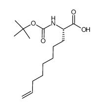(S)-2-(tert-butoxycarbonylamino)dec-9-enoic acid结构式