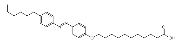 11-[4-[(4-hexylphenyl)diazenyl]phenoxy]undecanoic acid结构式