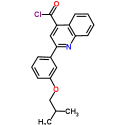 2-(3-Isobutoxyphenyl)-4-quinolinecarbonyl chloride结构式