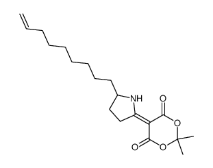 2,2-dimethyl-5-(5-(non-8-en-1-yl)pyrrolidin-2-ylidene)-1,3-dioxane-4,6-dione结构式