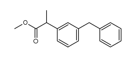 2-(3-benzylphenyl)propanoic acid Structure