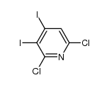 2,6-dichloro-3,4-diiodopyridine Structure
