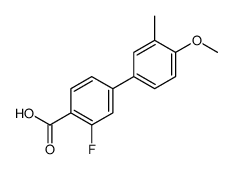 2-fluoro-4-(4-methoxy-3-methylphenyl)benzoic acid Structure