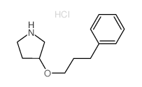 3-(3-Phenylpropoxy)pyrrolidine hydrochloride Structure