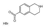 6-nitro-1,2,3,4-tetrahydroisoquinoline (hydrobromide) structure