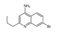 4-Amino-7-bromo-2-propylquinoline结构式