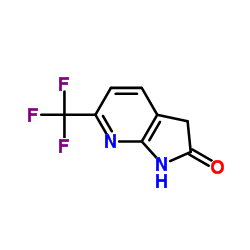 6-(Trifluoromethyl)-1,3-dihydro-2H-pyrrolo[2,3-b]pyridin-2-one结构式