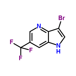 3-Bromo-6-trifluoromethyl-4-azaindole结构式