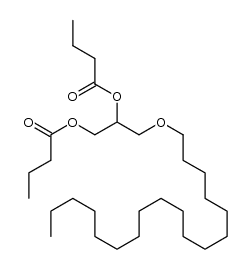 2,3-dibutyroil-1-O-octadecyl glycerol Structure