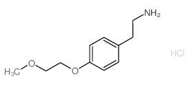 {2-[4-(2-Methoxyethoxy)phenyl]ethyl}amine hydrochloride Structure