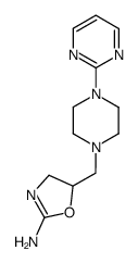 4,5-Dihydro-5-[[4-(2-pyrimidinyl)piperazino]methyl]-2-oxazolamine结构式