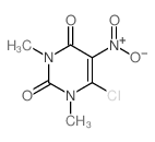 2,4(1H,3H)-Pyrimidinedione,6-chloro-1,3-dimethyl-5-nitro- picture