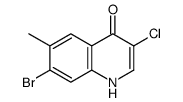 7-Bromo-3-chloro-4-hydroxy-6-methylquinoline结构式
