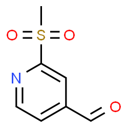 2-(Methylsulfonyl)isonicotinaldehyde Structure