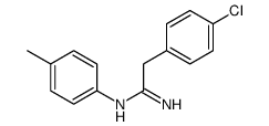 2-(4-chlorophenyl)-N'-(4-methylphenyl)ethanimidamide Structure