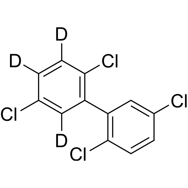 2,2',5,5'-Tetrachloro-1,1'-biphenyl-d3 Structure