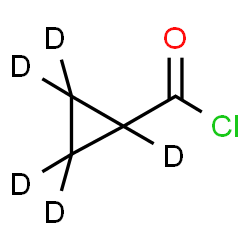 Cyclopropane-carbonyl Chloride-d5结构式