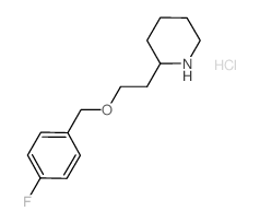 2-{2-[(4-Fluorobenzyl)oxy]ethyl}piperidine hydrochloride Structure