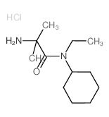2-Amino-N-cyclohexyl-N-ethyl-2-methylpropanamide hydrochloride结构式