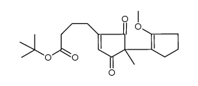 tert-butyl 4-(2'-methoxy-1-methyl-2,5-dioxo-[1,1'-bi(cyclopentane)]-1',3-dien-3-yl)butanoate Structure