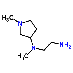 N-Methyl-N-(1-methyl-3-pyrrolidinyl)-1,2-ethanediamine结构式