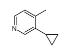 3-Cyclopropyl-4-methylpyridine Structure