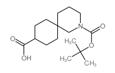 2-Azaspiro[5.5]undecan-2,9-dicarboxylic acid 2-tert-butyl ester Structure