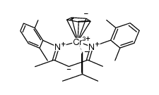 CpCr[(2,6-Me2C6H3NCMe)2CH](CHCMe2)结构式