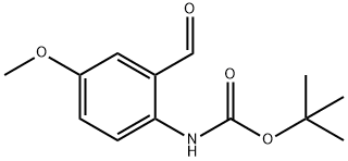 (2-甲酰基-4-甲氧基-苯基)-氨甲酸叔-丁基酯结构式