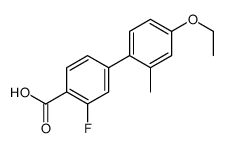4-(4-ethoxy-2-methylphenyl)-2-fluorobenzoic acid Structure