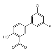 4-(3-chloro-5-fluorophenyl)-2-nitrophenol结构式