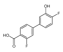 2-fluoro-4-(4-fluoro-3-hydroxyphenyl)benzoic acid Structure