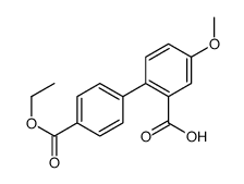 2-(4-ethoxycarbonylphenyl)-5-methoxybenzoic acid Structure