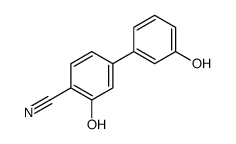 2-hydroxy-4-(3-hydroxyphenyl)benzonitrile Structure