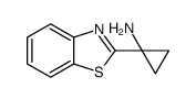 1-(1,3-benzothiazol-2-yl)cyclopropan-1-amine结构式