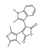 2-(1,2-dimethyl-3-indolyl)-3-(2,4,5-trimethyl-3-thienyl)maleic anhydride Structure