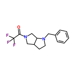 1-(1-苄基六氢吡咯并[3,4-b]吡咯-5(1H)-基)-2,2,2-三氟乙酮图片