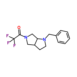 (3aR,6aR)-1-Benzyl-5-trifluoroacetylhexahydropyrrolo[3,4-b]pyrrole structure