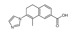 5,6-dihydro-7-(1H-imidazol-1-yl)-8-methyl-2-naphthalenecarboxylic acid结构式