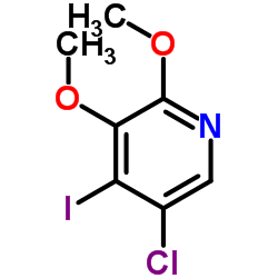 5-Chloro-4-iodo-2,3-dimethoxypyridine Structure