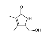 3-Pyrrolin-2-one, 5-(hydroxymethyl)-3,4-dimethyl- (8CI) structure