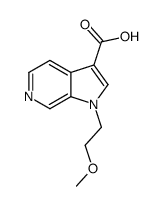 1-(2-methoxyethyl)pyrrolo[2,3-c]pyridine-3-carboxylic acid结构式