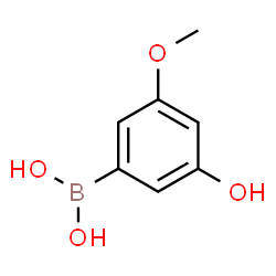 (3-Hydroxy-5-methoxyphenyl)boronic acid Structure