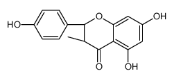 (2S,3S)-5,7-dihydroxy-2-(4-hydroxyphenyl)-3-methyl-2,3-dihydrochromen-4-one结构式