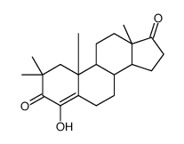 2,2-dimethyl-4-hydroxy-4-androstene-3,17-dione Structure